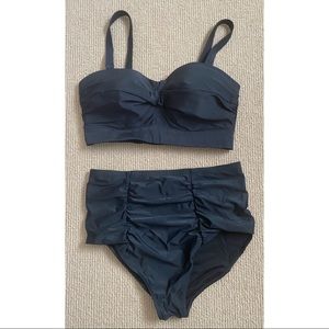 Black Old Navy High Waist Bikini Swimsuit